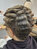 【“乾かすだけ”毛流れパーマ】+骨格補正カット+リタッチカラー/24,900円