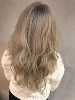 ジーナ 赤羽(XENA) ミルクティーブロンド/顔型別ヘアスタイル特集/ワンホンレイヤー