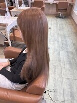 ビズヘアー プチ(bisou hair petit)&nbsp;ワンブリーチくすみナチュラルブラウン