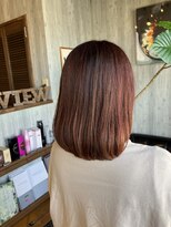 ヘアードレスビュー(hair dress V.I.E.W)&nbsp;セミボブ×ラズベリーカラー