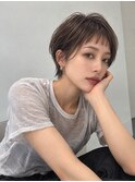 池袋20代30代40代50代の小顔ピクシーカットオン眉前髪あり