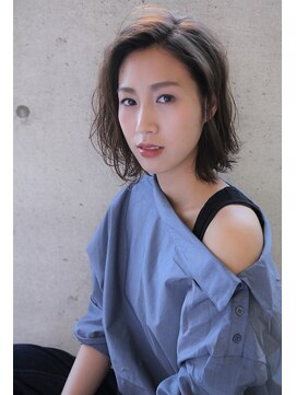 ヘアーアンドメイク シーク 吉祥寺(HAIR&MAKE SeeK) マットグレーウェーブボブ【seek吉祥寺】