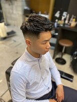 フランクスバーバー アンド ビアークラブ(FRANK'S BARBER and BEER CLUB)&nbsp;ショートレイヤーくせ毛風パーマかき上げツイストパーマ