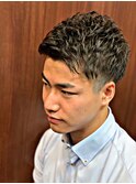 【オーダー率1位】ツーブロックショート形状記憶パーマ