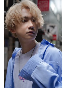 リップスヘアー 銀座(LIPPS hair) ブロンドセンターパート