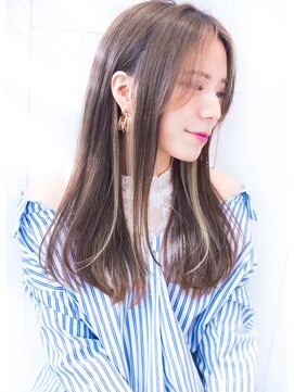 ルーヴル 西宮北口(Louvre) 【くすみブルー☆グレージュ】ショコラベージュニュアンスカラー