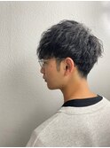 ツーブロックツイストスパイラルヘア<メンズ/ヒロ銀座/浜松町>