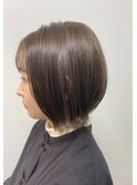 外ハネショートボブ 高知 南国市 BiBi glandjete