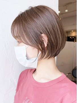 アイティーバイアルバム 下北沢店(IT by ALBUM) ショートボブ_ショコラベージュボブルフベビーバング_ba343581