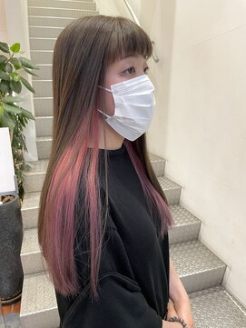 カッツ 元町店(CUT S) インナー桜ピンクカラー