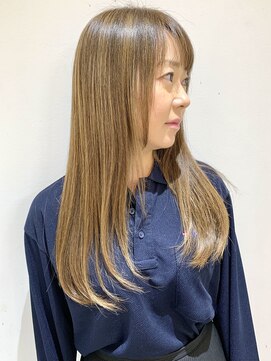 フォーク FOLK 【FOLK】透明感クリアベージュ☆似合わせストレートロング♪