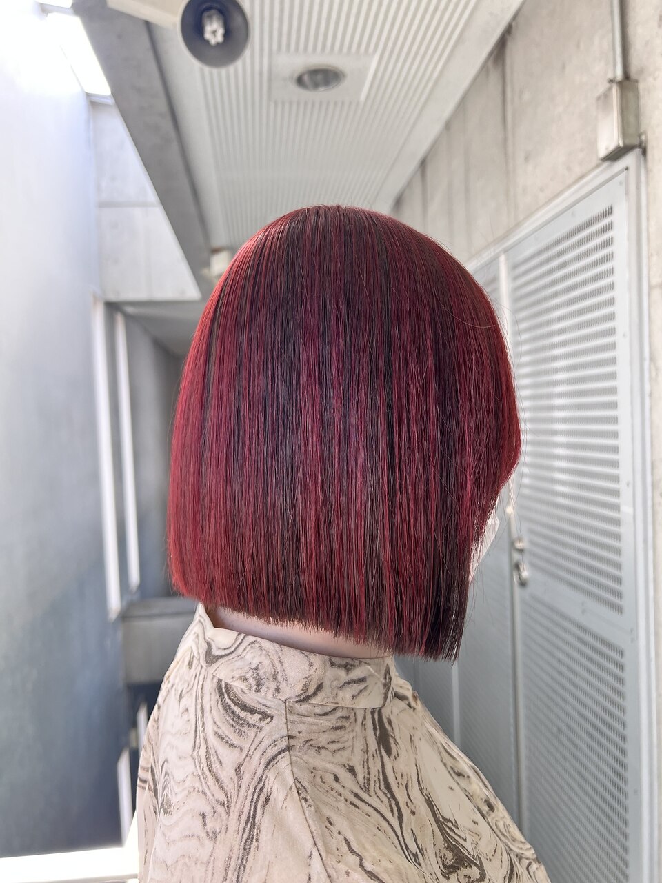 アンブレラカラー#ワインレッド#ボブ#10代#20代#名古屋