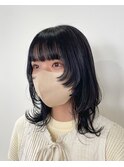 ＊姫カットウルフカットミディアムウルフフェイスレイヤーカット