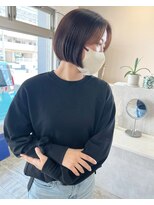 アスラン(ASLAN)&nbsp;【aslan】ミニボブ/顔周りレイヤー/ピンクベージュ