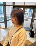 黒髪/ボブルフ/ネビージュ/小顔/ワンレン/千葉/千葉駅　齊藤容史