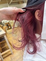 バイオレット 栄店(Violet)&nbsp;インナーカラー チェリーレッドカラー デザインカラー HR-19