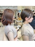 ショートボブ髪型30代40代50代前髪あり前髪なし面長丸顔【荒牧】