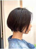【くびれヘア】襟足美人大人可愛いショートボブ
