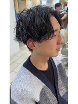 テトラ バイ ネオリーブ 横浜西口店(tetra by neolive)&nbsp;横浜★センターパートの波巻きスパイラルパーマ