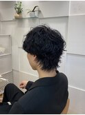 ナチュラルウルフ_無造作パーマ
