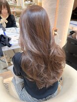 ロンド エスポワール 錦糸町(Lond espoir)&nbsp;■ 黒髪カタログボブルフネビージュ小顔に見せるヘアワンレン