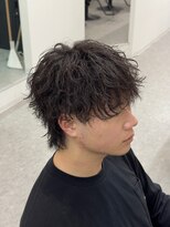 ブライト(BRIGHT)&nbsp;マッシュウルフツイストスパイラルパーマ静岡メンズ