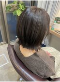 透明感ナチュラル白髪ぼかし