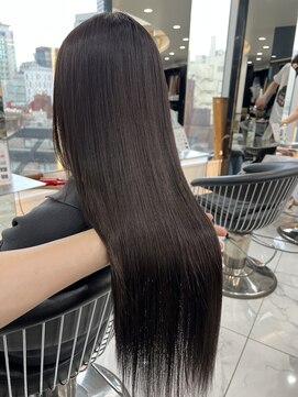 ラピス 渋谷本店(Lapis) ココアブラウン/髪質改善/艶髪ストレート/韓国風/ブリーチなし