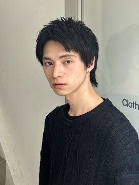 クロト(Clotho) スパイキーショート/ツイストスパイラル波巻きメンズウルフ