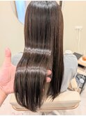 【HAIR RELAX Blono】髪質改善カラーで艶と透明感グレージュ