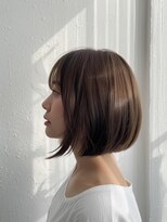 ツムグ(tsumugu)&nbsp;【ナチュラルボブ】透明感カラー×酸性ストレート☆