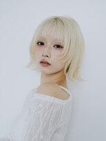 シエ バイ ケンジ 湘南台(sie by KENJE)&nbsp;ボブウルフとブロントでおしゃれハイトーン♪