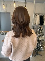 シェル 津山の手店(shel)&nbsp;ピンクブラウン明るめカラー艶髪