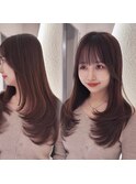 【Rei限定】韓国レイヤーカット×髪質改善ストレート（TR込）