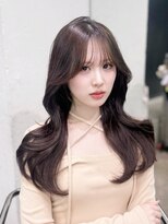 アルバム 新宿(ALBUM SHINJUKU)&nbsp;ロング大人ガーリー韓国ヘア顔周りレイヤー_F1364