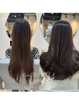 カラフクオカ 薬院駅前(Cara FUKUOKA)&nbsp;ココアブラウン《★髪質改善うる艶水素カラー＋カット★》
