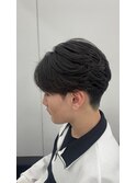 曲がる縮毛矯正で作るセンターパート
