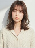 透明感ベージュカラー×小顔くびれミディアム×20代30代40代吉川