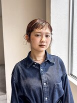 ハル ヘアスタジオ(haRu hair studio)&nbsp;orange brown×tight arrange