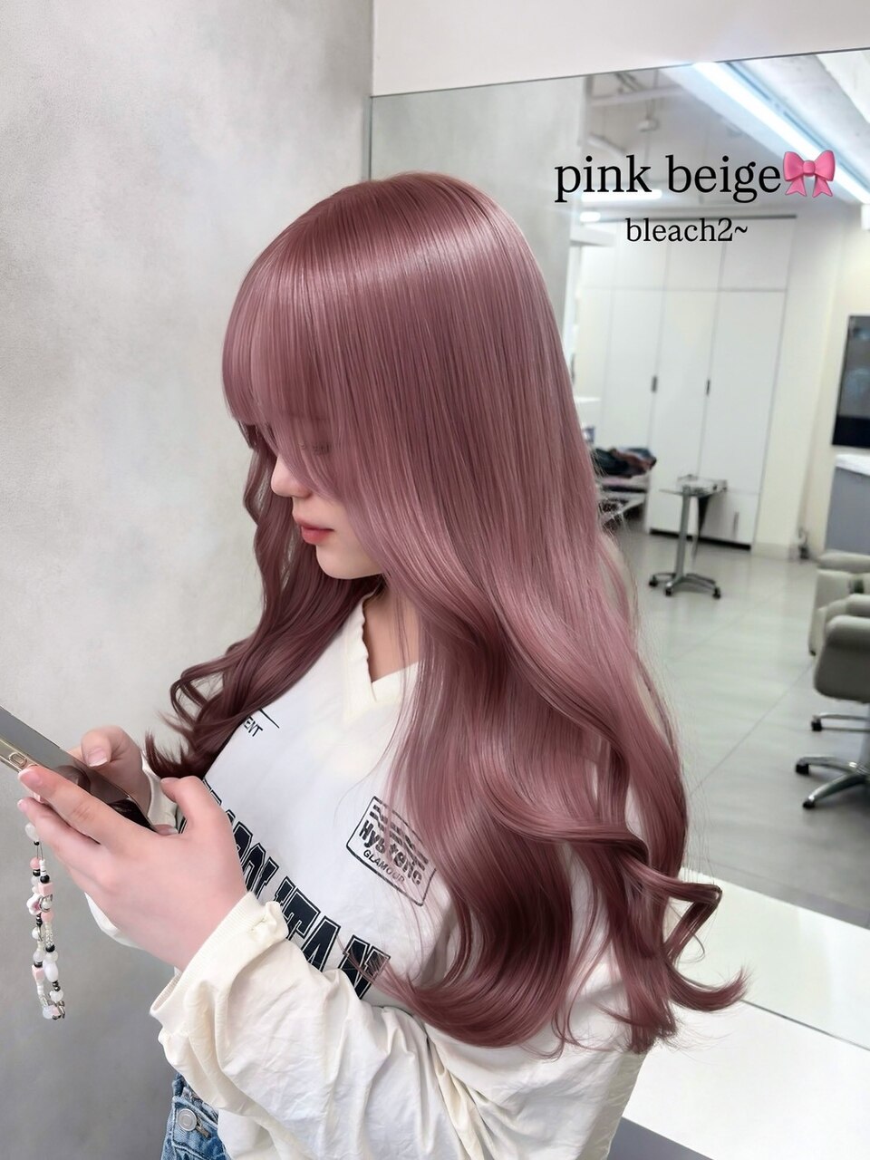 2026年夏】ミルクティーピンクベージュの髪型・ヘアアレンジ｜人気順