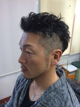 理容 うめむら ランダムアシメパーマ