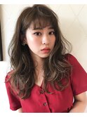セピアデザイングレーベージュ★ワンカールウェービーパーマ