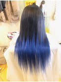 綺麗なブルーのお色でグラデーション風スタイル♪♪♪