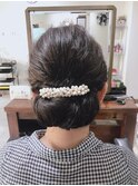 大人女性の和装アップ
