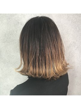 ヘアサロンエムフィス 池袋東口(HAIR SALON M Fe's) 外ハネボブ/アッシュブラウン/ネオウルフ/デザインカラー