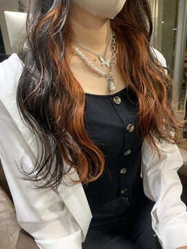 アルカナ 明治神宮前原宿(ARCANA) インナーカラー オレンジ