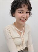 ショートパーマ　ショートボブ　担当　輪玉