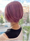 ピンキーショート/ブリーチ一回/イルミナカラー/ブロッサム