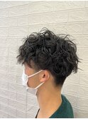 ツイストスパイラルパーマ/メンズカット/ツーブロック/刈上げ