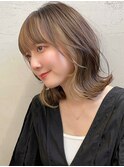 フェイスフレーミング×くびれミディアムレイヤー
